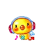 Chick Listening to Music