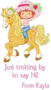 strawberry shortcake and horse kayla