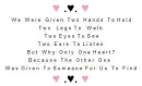 pink and black hearts saying