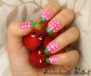 strawberry kawaii nail