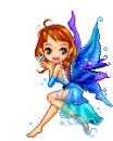 Cute blue fairy