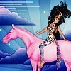 pink horse