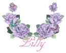 Lilly - Glittering Purple Roses
