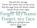 forget my name