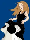 yasuna's pretty black dress