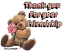 Thank you for your friendship