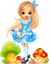 Alice winking