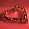 Red sparkly heart