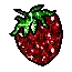 Flashing Glitter Strawberry
