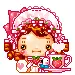 cute kawaii sweet lolita having tea