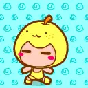 cute kawaii fruits animation