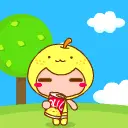 cute kawaii fruits animation