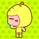 cute kawaii fruits animation