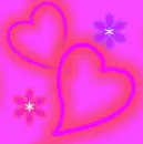 glow hearts & flowers