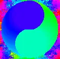 rainbow yin yang