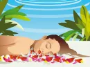 Girl relaxing in the sun