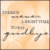 say goodbye