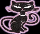 neon black cat