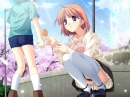 anime girl with a child