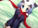 anime girl on the bed
