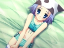 anime girl on the bed