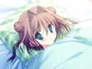 anime girl in bed