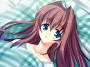 anime girl in  bed