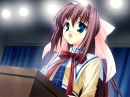 anime girl delivering a speech