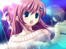 anime girl thinking abt music