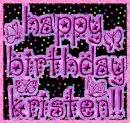 Happy Birthday Kristen!!