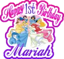 Happy 1st Birthday Mariah