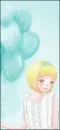 little girl with balloons