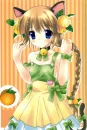 orange neko girl