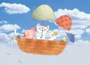 flying in a boat