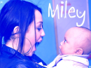 Miley Scaring Baby