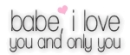 i love you