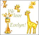 Giraffes Love Evelyn
