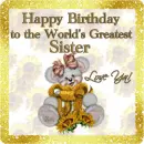 Happy Birthday Sister