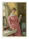 Reads, Letter, women, vintage