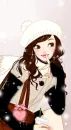 cute kawaii winter fashion girl