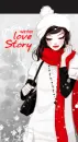cute kawaii winter fashion girl