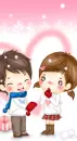 cute kawaii winter lovers