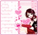 cute kawaii i love you fashion girl