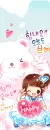 cute kawaii lil girl with a white teddy