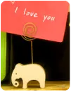 cute kawaii elephant i love you