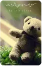 lonely teddy bear