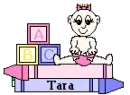 Tara, baby blocks