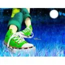 green shoes