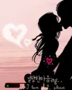 lovers kissing