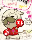 cute kawaii old dog